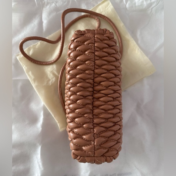 Designer Inspo Tan Crossbody Pouch - Picture 4 of 10